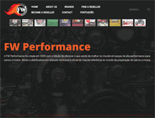 Tablet Screenshot of fwperformance.com.br